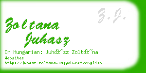 zoltana juhasz business card
